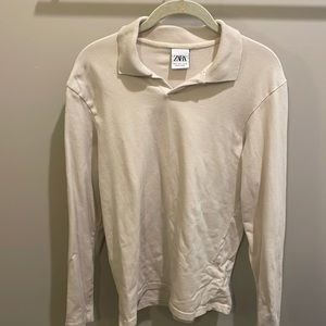 Zara long sleeve polo - S - worn once